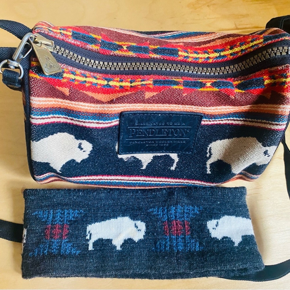 Pendleton purse and headband
